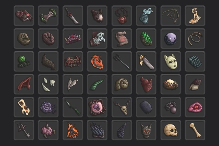 Daemon Monster Loot RPG Icons