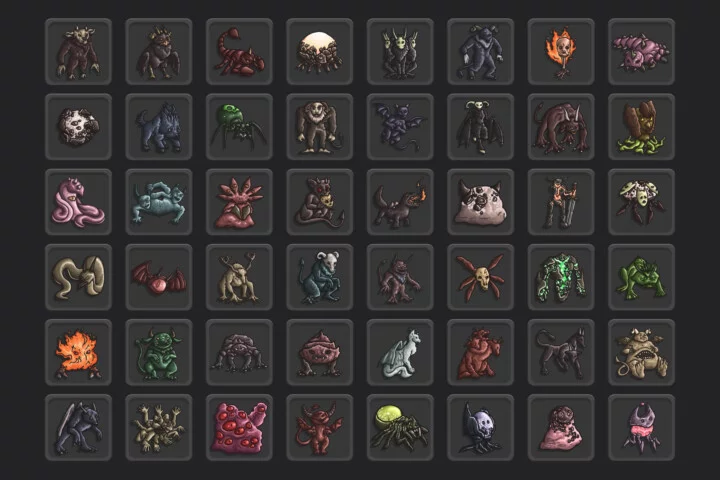 Daemon Monster RPG Icons
