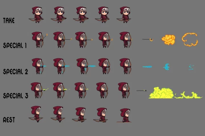 Fantasy Chibi Male Sprites Pixel Art