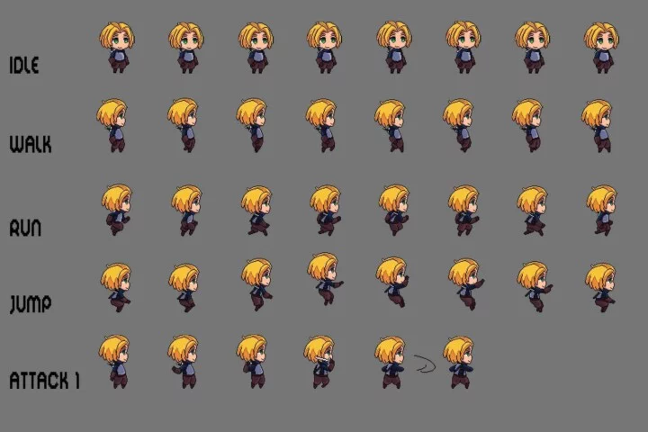 Free Fantasy Chibi Male Sprites Pixel Art