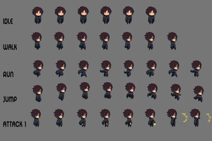 Free Fantasy Chibi Male Sprites Pixel Art