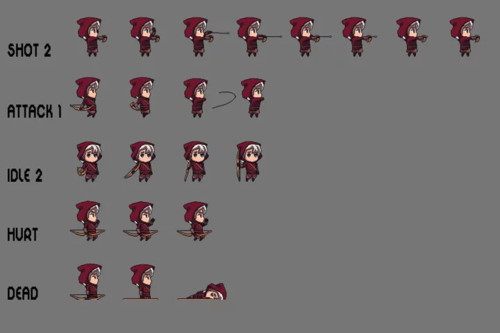 Free Fantasy Chibi Female Sprites Pixel Art By 2d Game 41 Off 5017