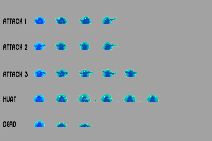 Free Slime Sprite Sheets Pixel Art