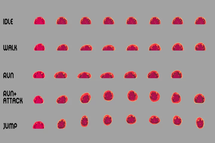 Free Slime Sprite Sheets Pixel Art