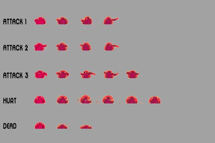 Free Slime Sprite Sheets Pixel Art