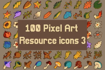 Nature Things Pixel Art 32×32 Icons