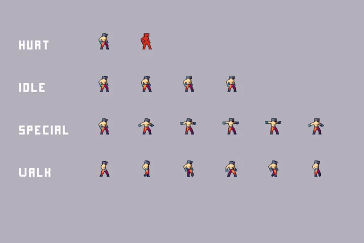 Prison Bosses Pixel Art Sprite Pack