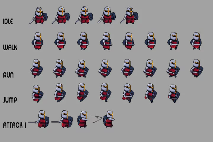 RPG Heroes Pixel Art Asset Pack