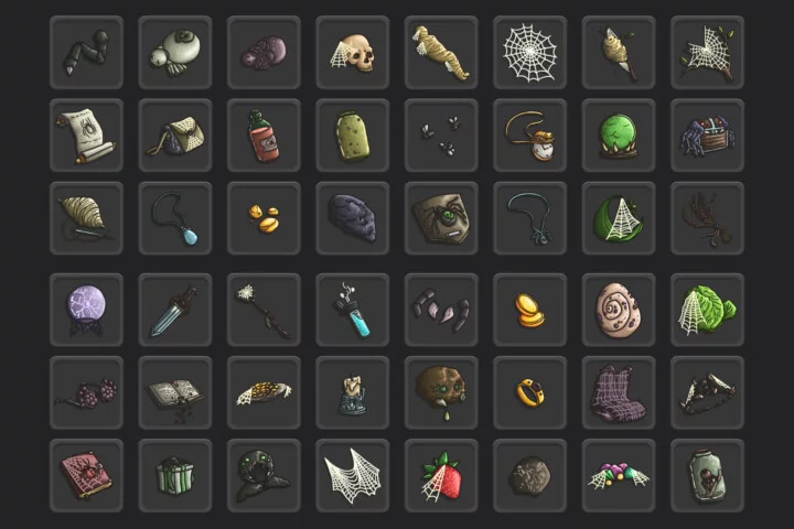 Spider Loot Vector Icons