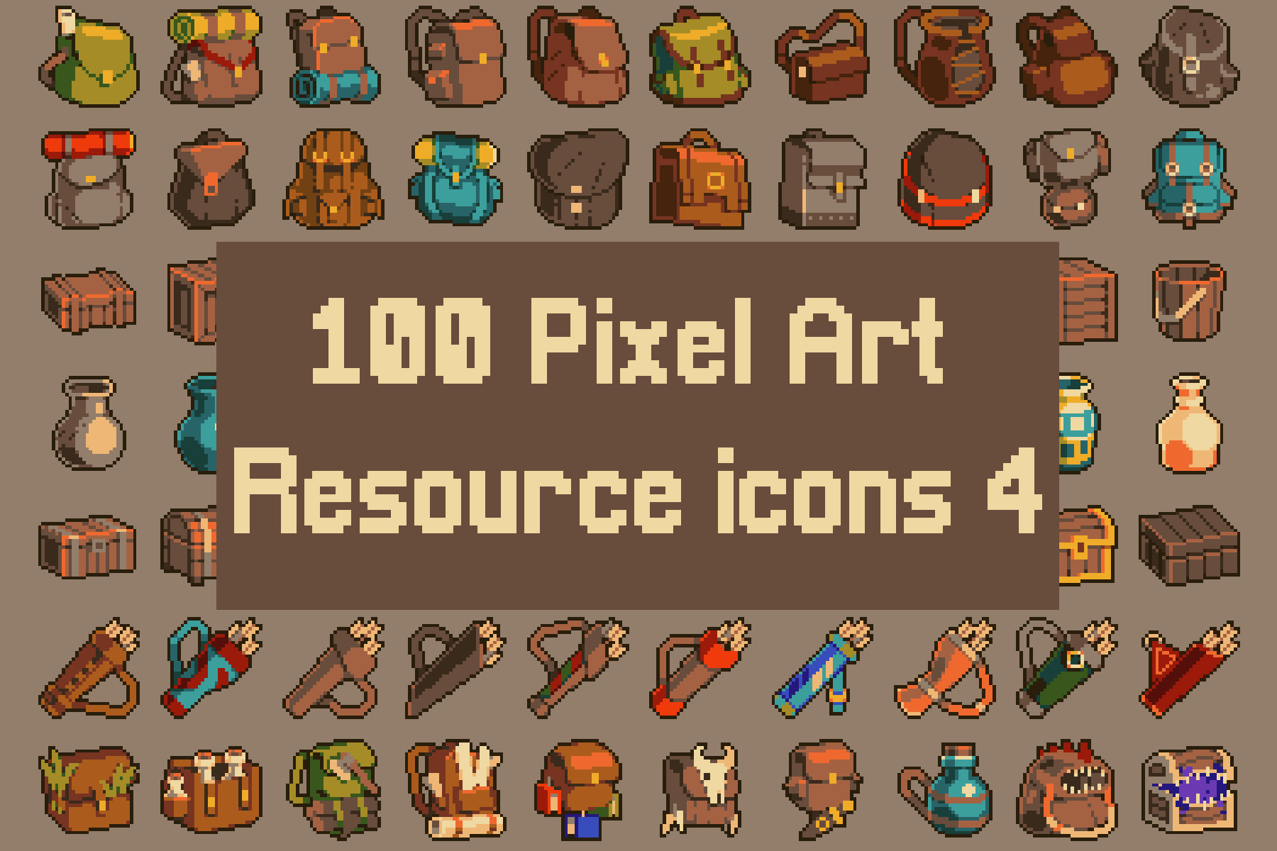 Collection 1, 32x32 Fantasy Characters & Creatures : r/PixelArt