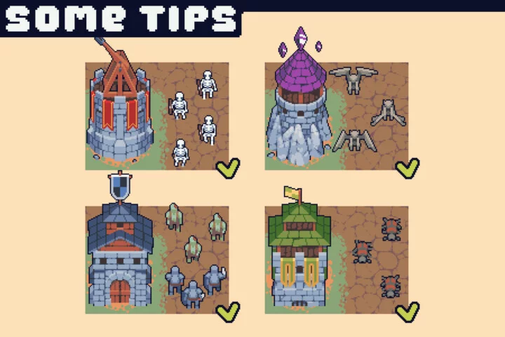 Undead Enemies Pixel Art for Tower Defense
