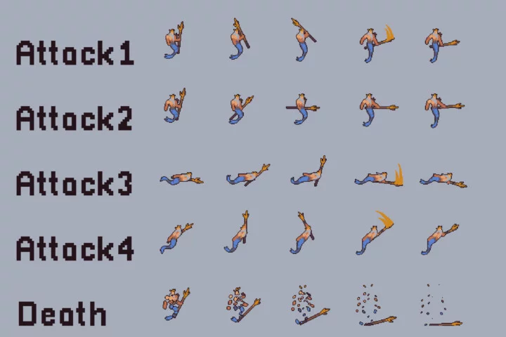Underwater Main Enemies Pixel Sprite Pack