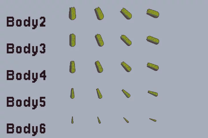 Underwater Main Enemies Pixel Sprite Pack