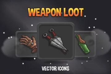 48 Weapon Loot RPG Icon Pack
