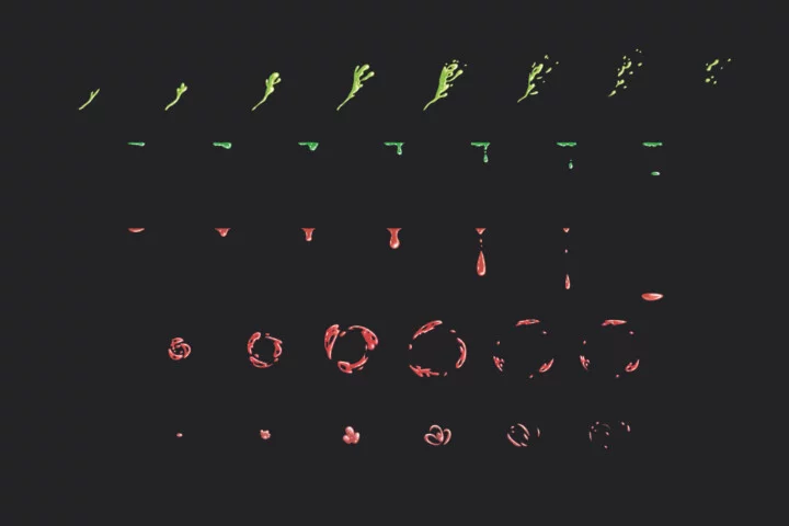 Blood Splash Sprite Effects Asset Pack