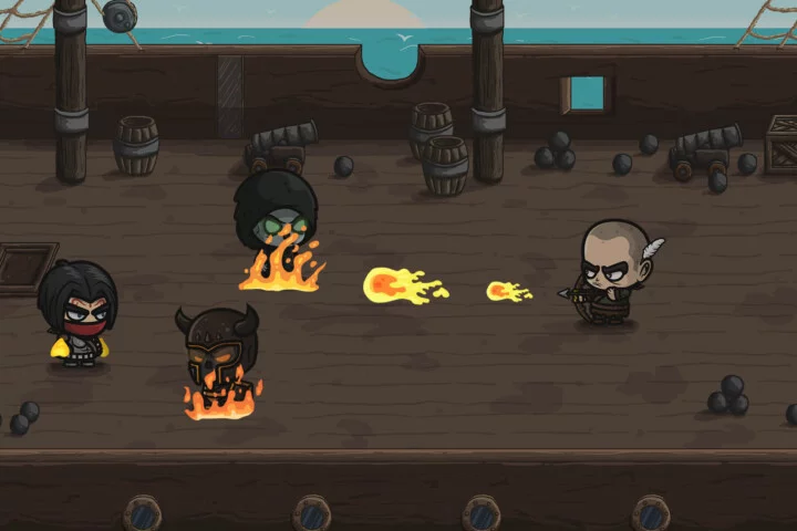 Cartoon Fire Flame Animation Sprite Set