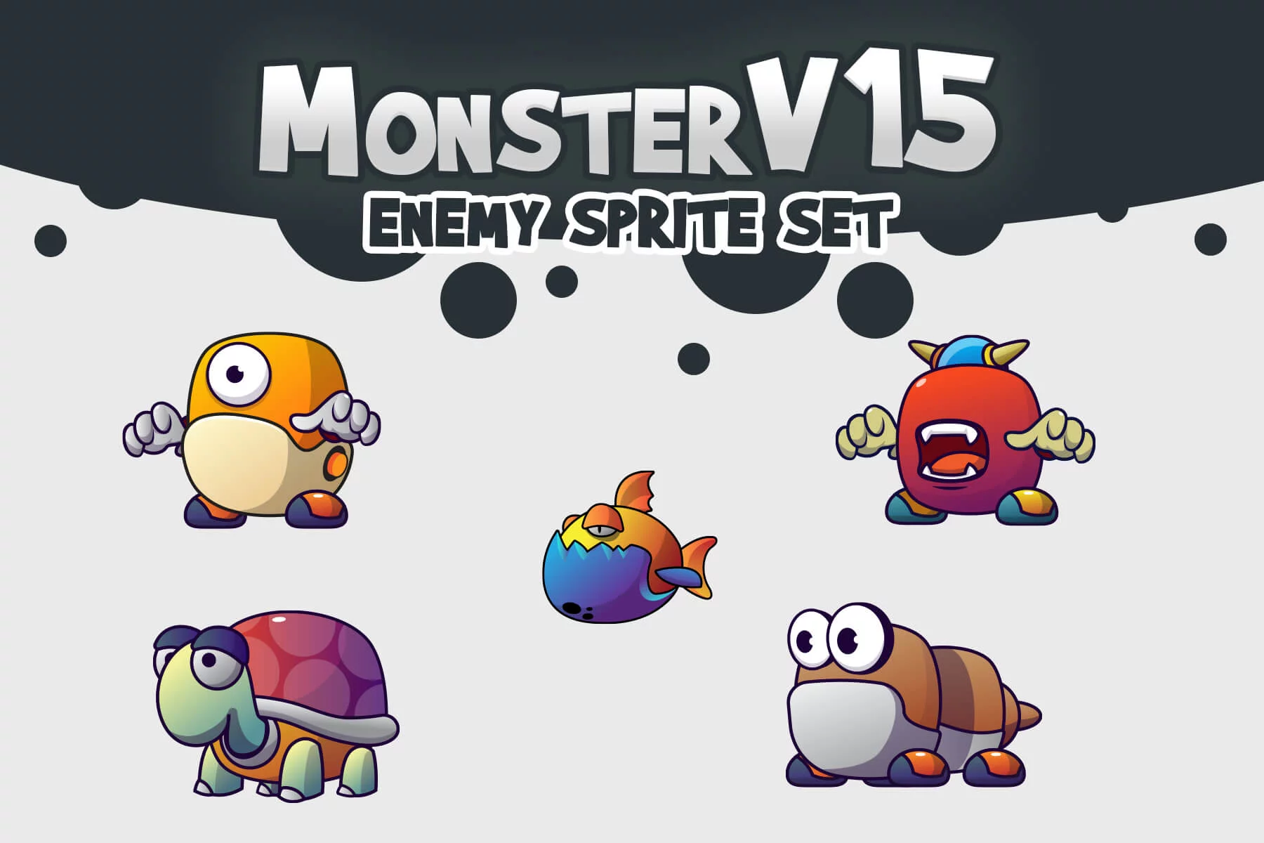 Chibi Monsters 2D Asset Pack Download - CraftPix.net