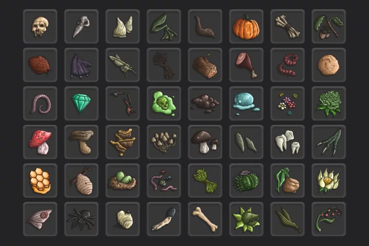 Earthly Loot RPG Icon Pack