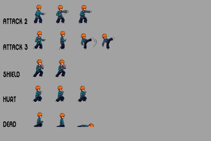 Free Shinobi Sprites Pixel Art