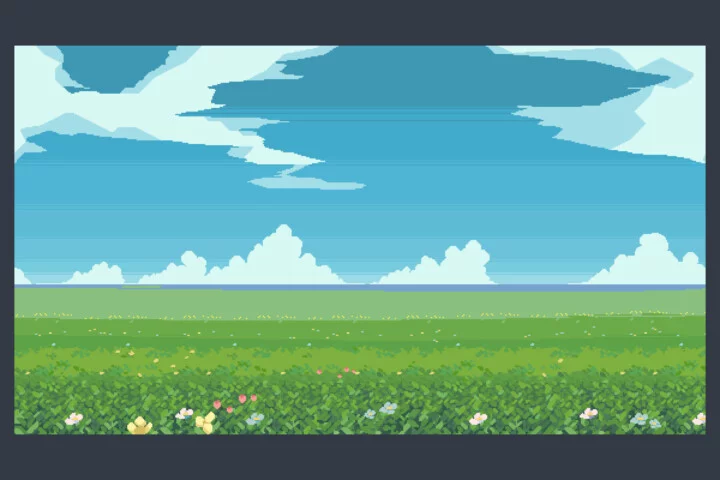 Free Summer Pixel Art Backgrounds