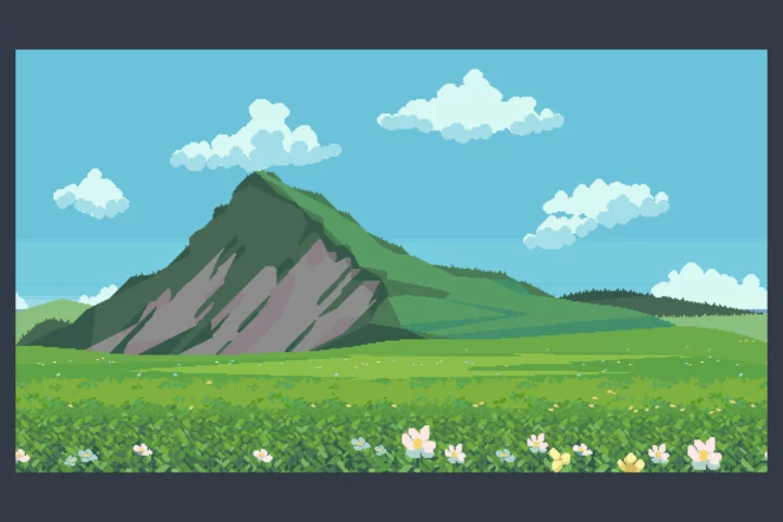 Free Summer Pixel Art Backgrounds