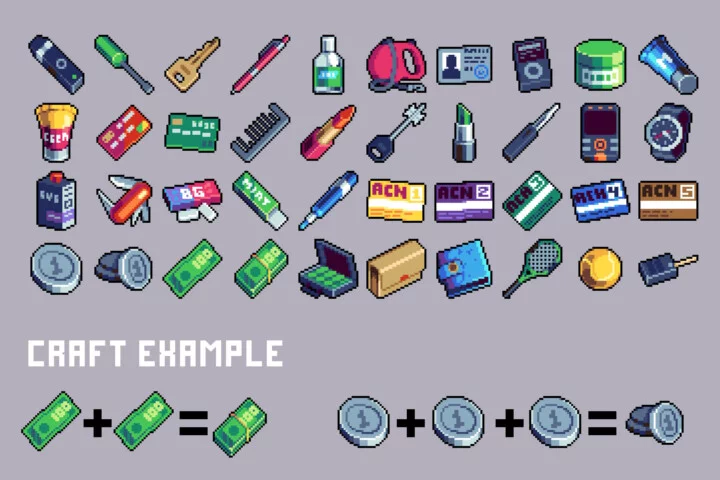 Pocket Things Pixel Art 32×32 Icon Pack
