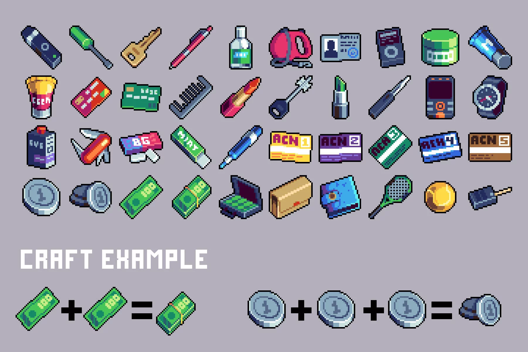 Pocket Things Pixel Art 32x32 Icon Pack 