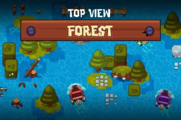 Top View Island Game Assets Pack Download 