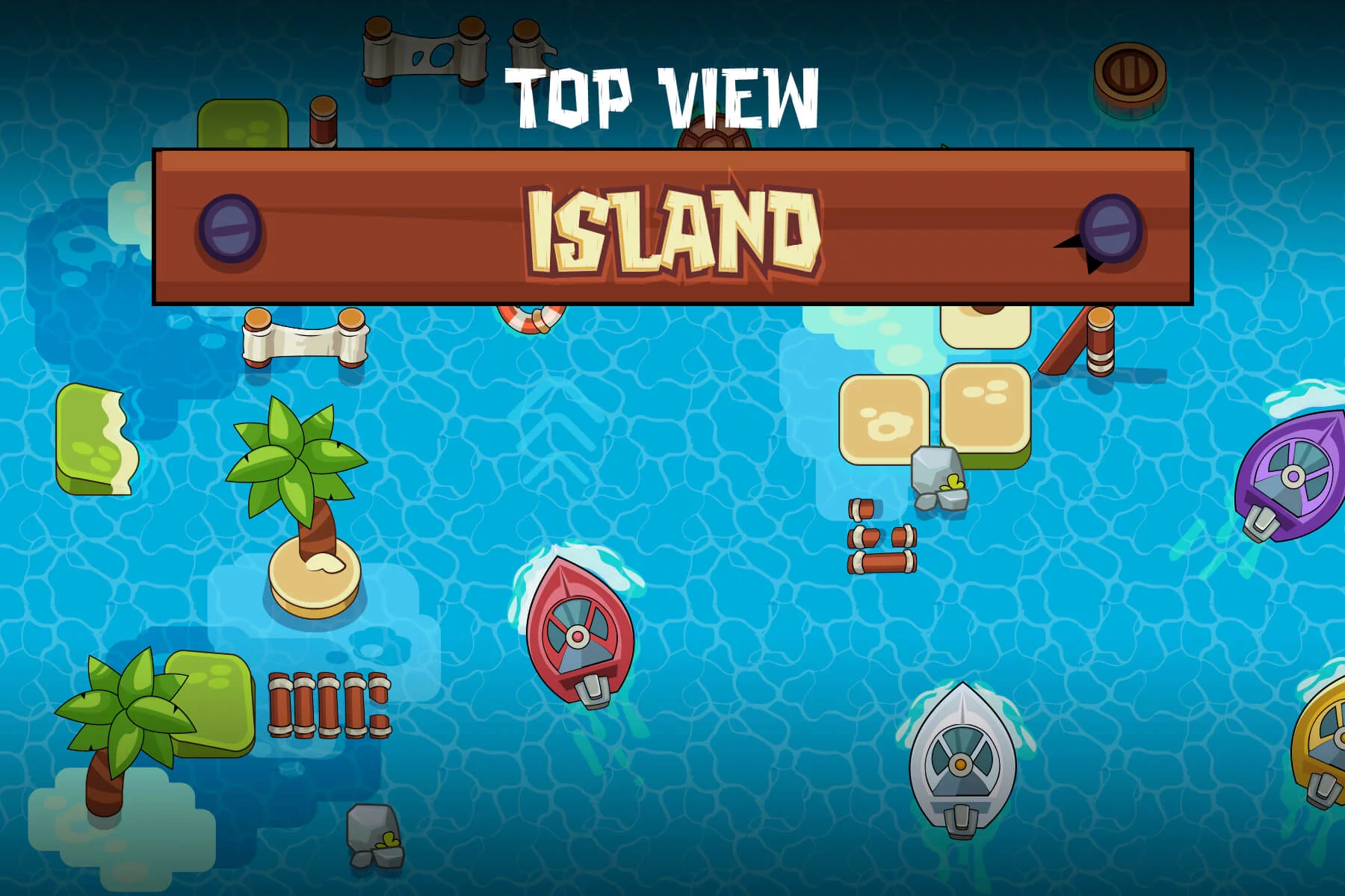 Top View Island Game Assets Pack Download - CraftPix.net