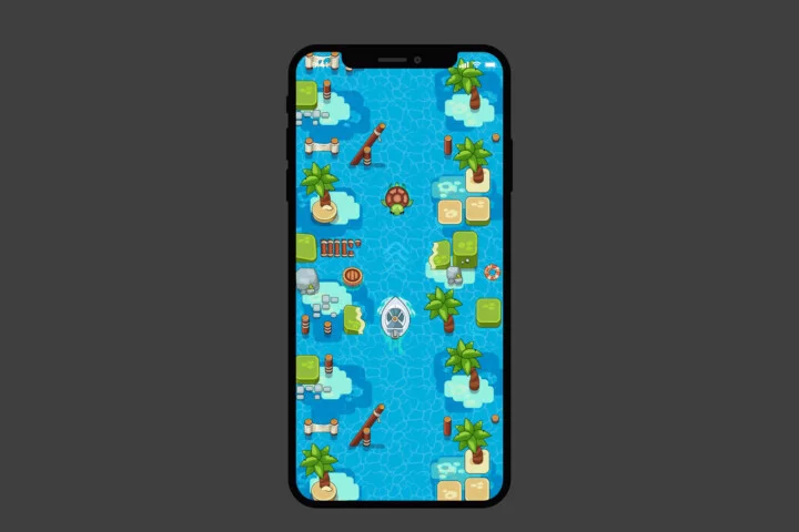 Top View Island Game Assets Pack