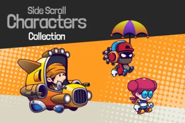 3 Cartoon Chibi Main Heroes Asset Pack