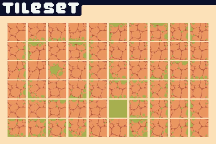 Farm Tileset Pixel Art Asset Pack for Tower Defense