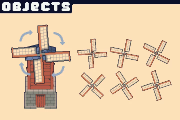 Farm Tileset Pixel Art Asset Pack for Tower Defense