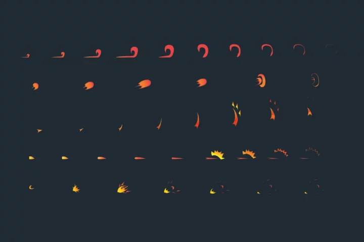 Free Slash Effects Sprite Pack