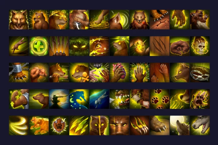 RPG Werewolf Skill Icons
