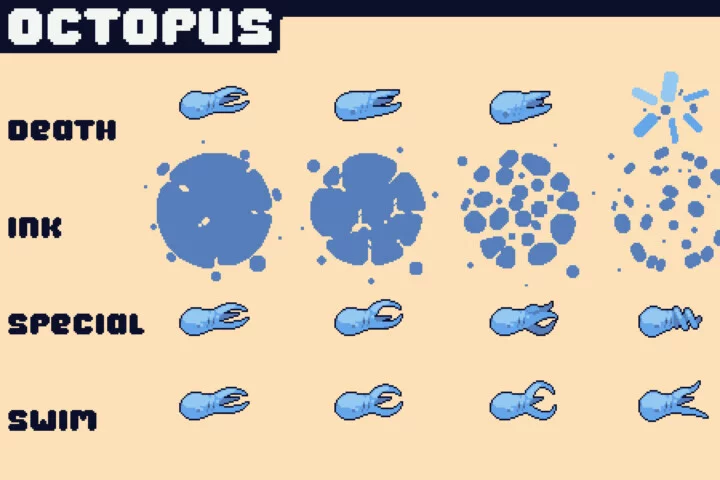 Top-Down River Bosses Tower Defense Pixel Art