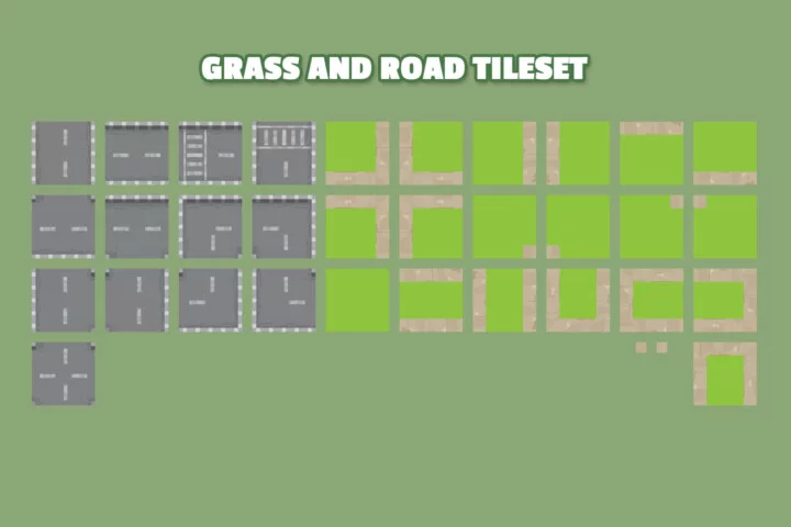 Tower Defense Neighborhood Top-Down 2D Asset Pack