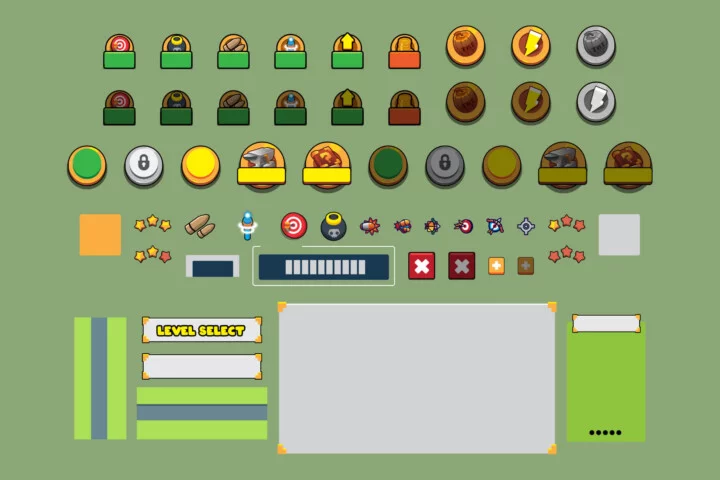 Tower Defense Neighborhood Top-Down 2D Asset Pack