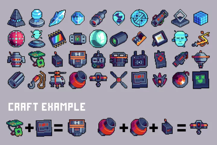 Drone 32×32 Pixel Art Icons