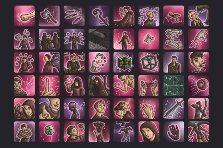 Illusionist Skills Vector Icon Pack