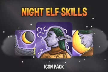 Night Elf Skills Icon Pack