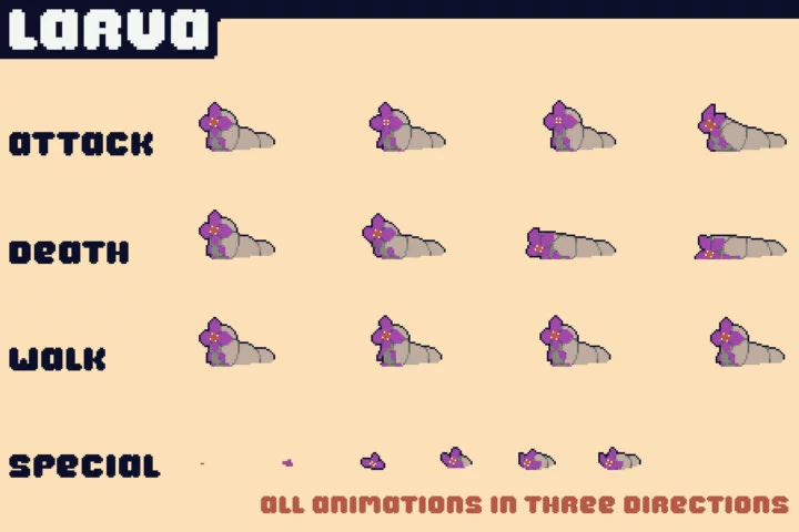 Top-Down Swamp Bosses Tower Defense Pixel Art