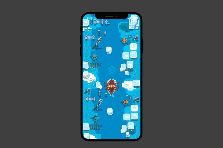 Top View Arctic Viking Game Asset Pack