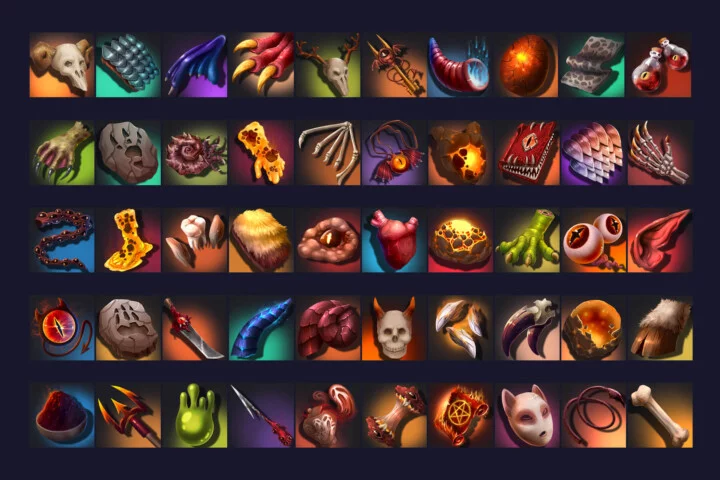 RPG Demon Loot Icons