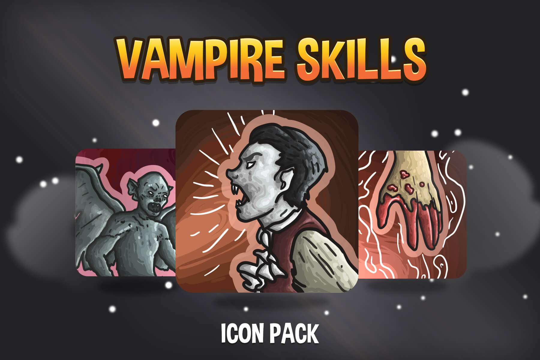 Vampire Skills Vector Icon Pack Download - CraftPix.net