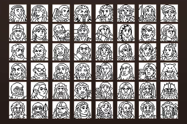 Dwarf Avatars 32×32 Pixel Icon Pack