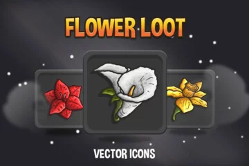 Flower Loot Vector RPG Icons Pack