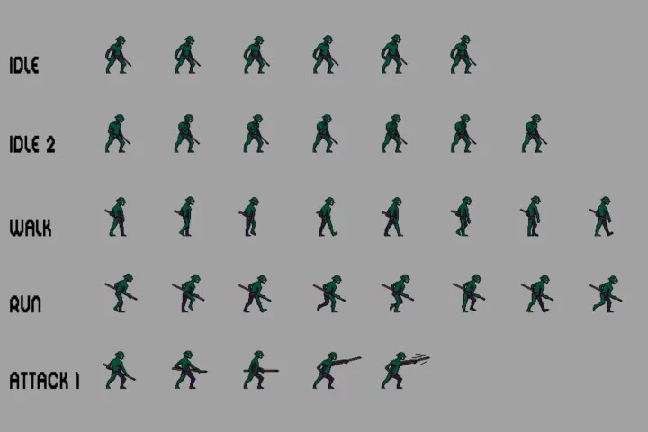 Goblin Character Sprites Pixel Art