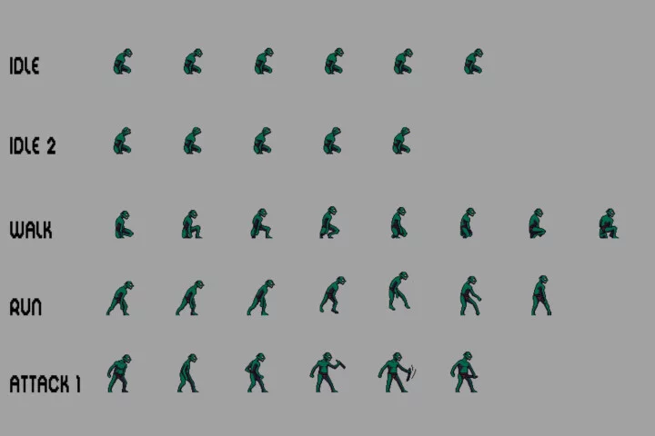 Goblin Character Sprites Pixel Art