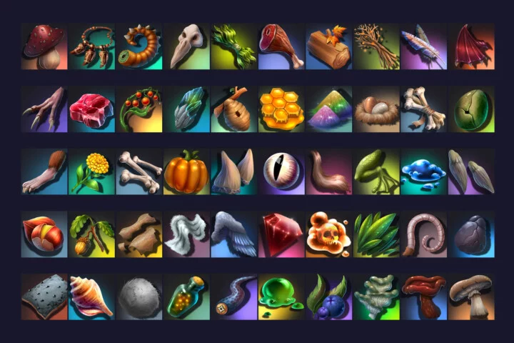 RPG Monster loot Icons